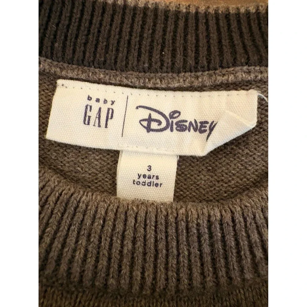 Baby Gap Mickey Sweater, Heather Brown, Disney, Size 3T